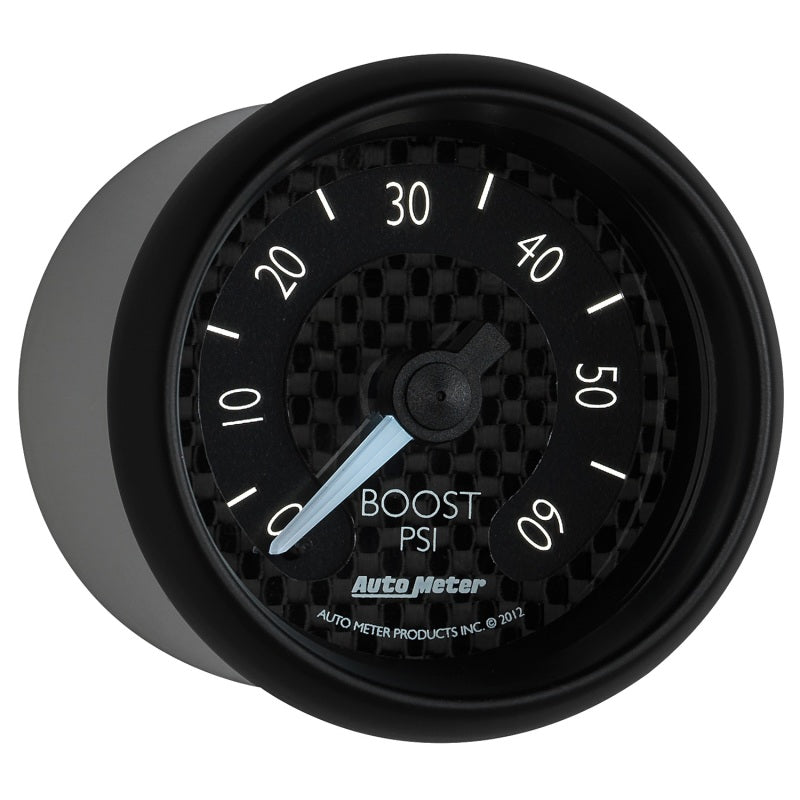 AutoMeter - Autometer GT Series 52mm Mechanical 0-60 psi Boost Gauge - Demon Performance