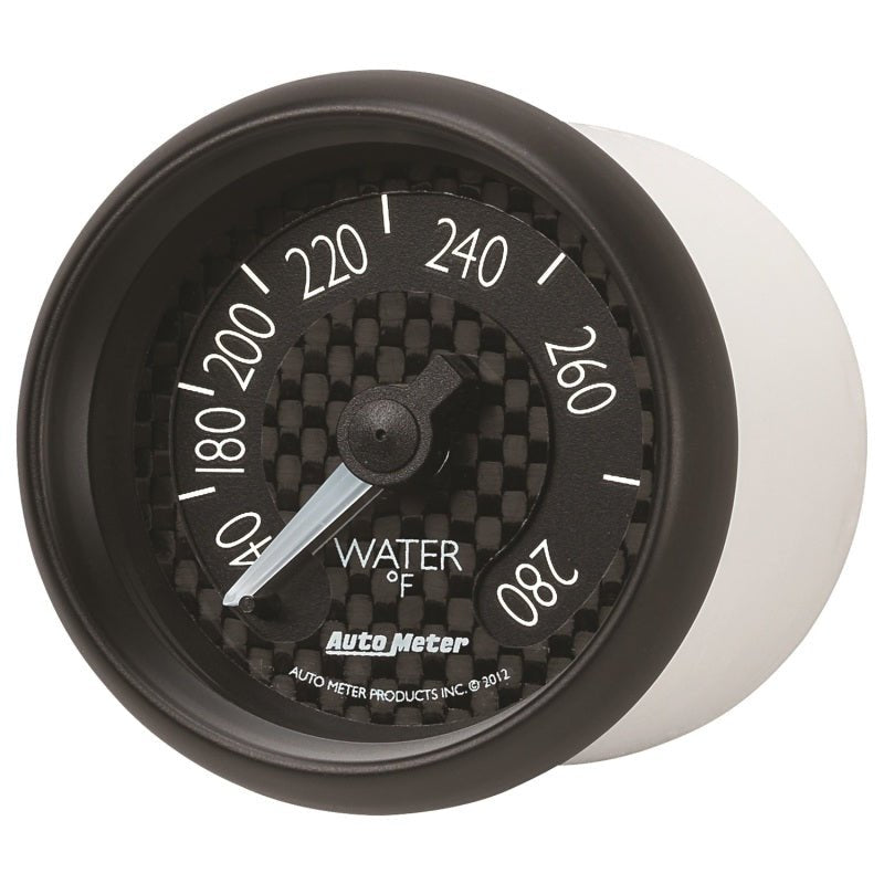 AutoMeter - Autometer GT Series 52mm Mechanical 140-280 Deg F Water Temperature Gauge - Demon Performance