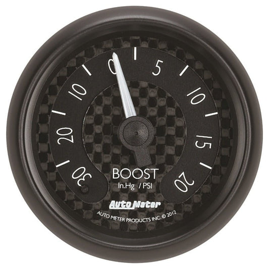 AutoMeter - Autometer GT Series 52mm Mechanicl 30 In Hg/20 psi Vacuum/Boost Gauge - Demon Performance
