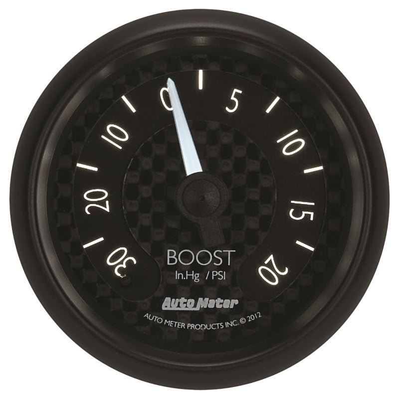 AutoMeter - Autometer GT Series 52mm Mechanicl 30 In Hg/20 psi Vacuum/Boost Gauge - Demon Performance