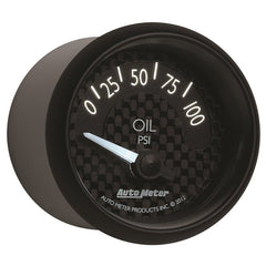 AutoMeter - Autometer GT Series 52mm Short Sweep Electronic 0-100 psi Oil Pressure - Demon Performance