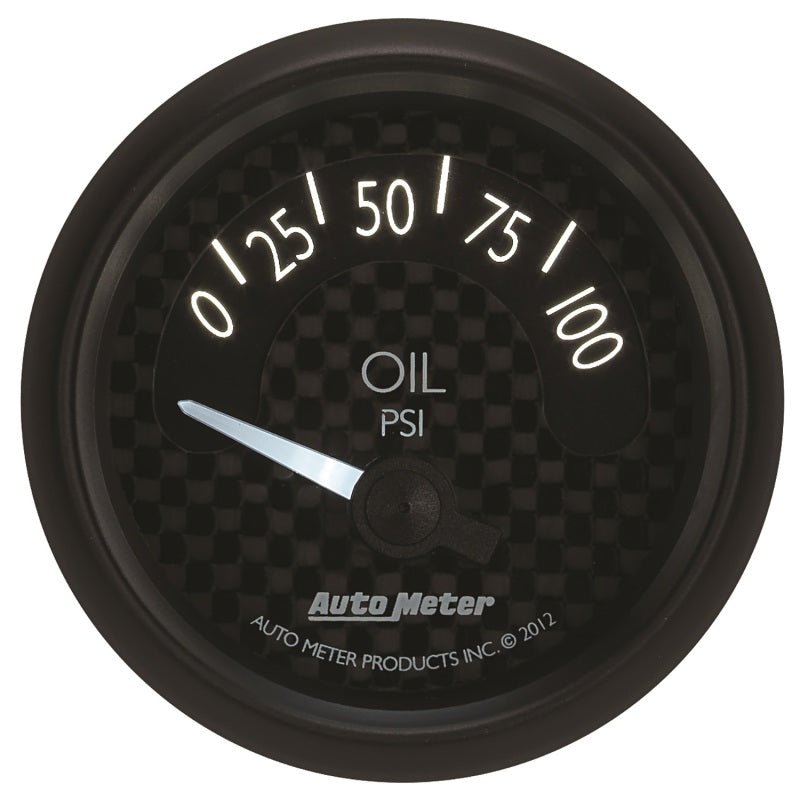 AutoMeter - Autometer GT Series 52mm Short Sweep Electronic 0-100 psi Oil Pressure - Demon Performance