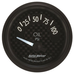 AutoMeter - Autometer GT Series 52mm Short Sweep Electronic 0-100 psi Oil Pressure - Demon Performance