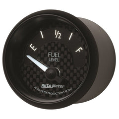 AutoMeter - Autometer GT Series 52mm Short Sweep Electronic 0-90 ohms Fuel Level (For most 65-97 GM) - Demon Performance