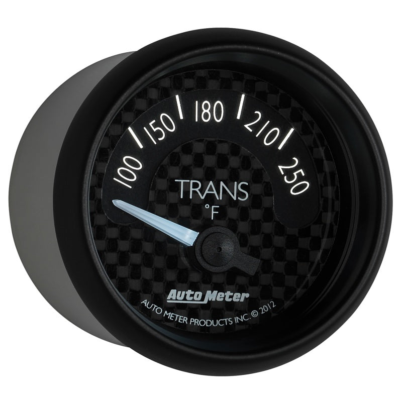 AutoMeter - Autometer GT Series 52mm Short Sweep Electronic 100-250 Deg F Transmission Temperature - Demon Performance