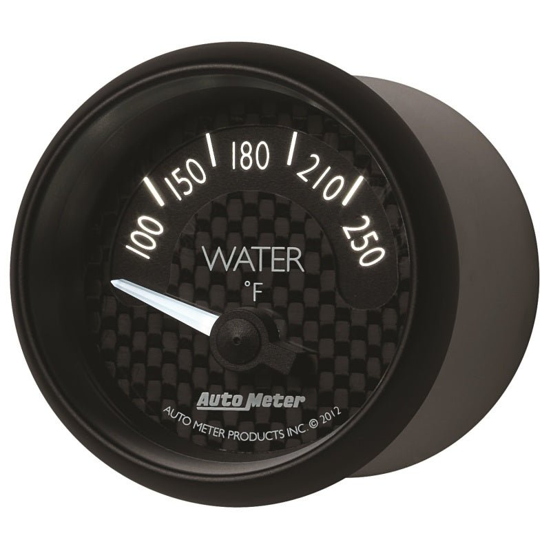 AutoMeter - Autometer GT Series 52mm Short Sweep Electronic 100-250 Deg F Water Temperature - Demon Performance
