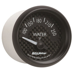 AutoMeter - Autometer GT Series 52mm Short Sweep Electronic 100-250 Deg F Water Temperature - Demon Performance