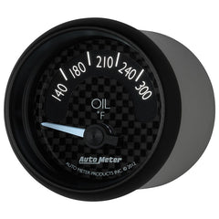 AutoMeter - Autometer GT Series 52mm Short Sweep Electronic 140-300 Deg F Oil Temperature - Demon Performance