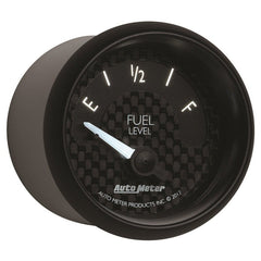 AutoMeter - Autometer GT Series 52mm Short Sweep Electronic 240-33 ohms Fuel Level (For use w/ 3262) - Demon Performance