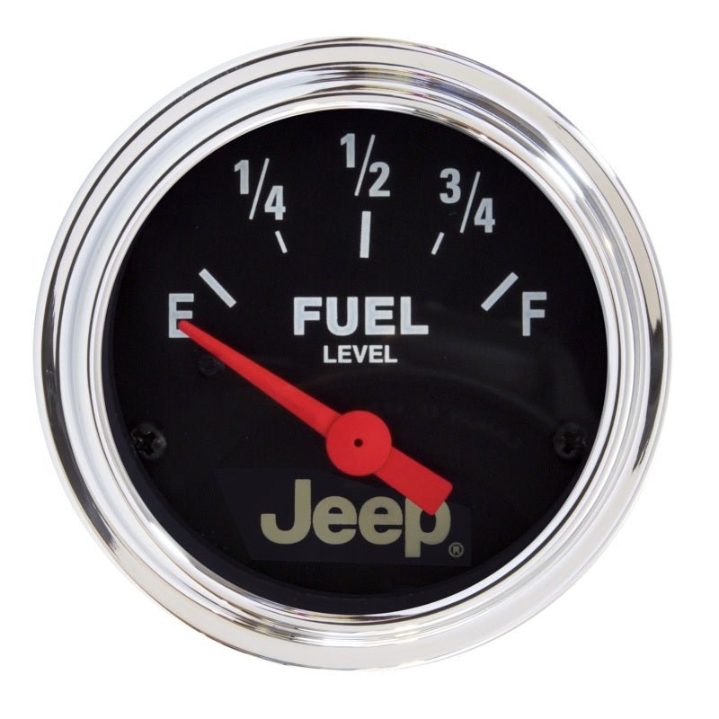 AutoMeter - Autometer Jeep 52mm 73 OHMS Empty/8-12 OHMS Full Short Sweep Electronic Fuel Level Gauge - Demon Performance