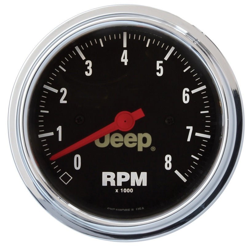 AutoMeter - Autometer Jeep 85.7mm In-Dash 8000 RPM Tachometer Gauge - Demon Performance