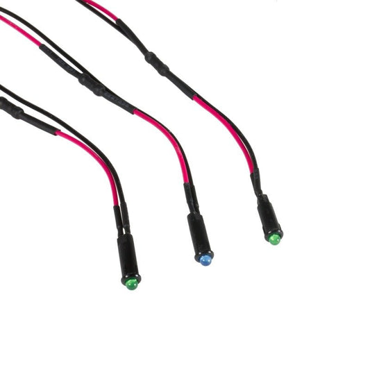 AutoMeter - Autometer LED Indicator Light Kit 5/32in. (2 Green, 1 Blue) - Demon Performance