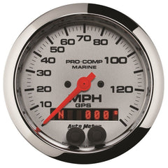 AutoMeter - Autometer Marine Chrome 3-3/8in 140MPH GPS Speedometer Gauge - Demon Performance