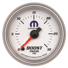 AutoMeter - Autometer Mopar 52.4mm FSE 0-30 PSI Boost Gauge - Demon Performance