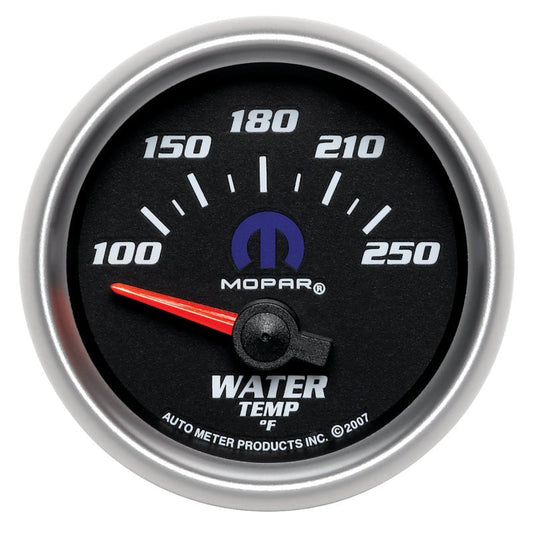 AutoMeter - Autometer Mopar 52.4mm SSE 100-250 Degree F Water Temperature Gauge - Demon Performance