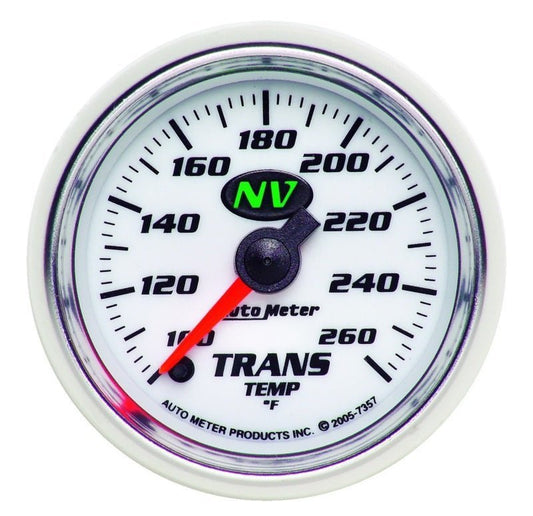 AutoMeter - Autometer NV 2-1/16in 100-260 Deg F Digital Stepper Motor Transmission Temp Gauge - Demon Performance
