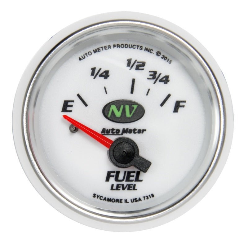 AutoMeter - Autometer NV Gauge Fuel Level 2 1/16in 16e To 158f Elec NV - Demon Performance