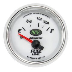 AutoMeter - Autometer NV Gauge Fuel Level 2 1/16in 16e To 158f Elec NV - Demon Performance