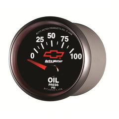 AutoMeter - Autometer Oil Pressure 2-1/16, 0-100 PSI - Red Bowtie - Demon Performance