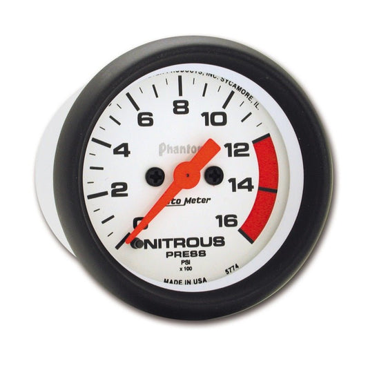 AutoMeter - Autometer Phantom 2-1/16in 1600 PSI Digital Stepper Motor Nitrous Pressure Gauge - Demon Performance