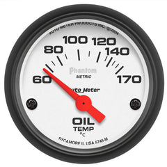AutoMeter - Autometer Phantom 2-1/16in 60-170 Deg F Electronic Oil Temperature Gauge - Demon Performance