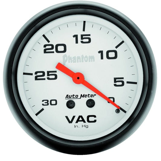 AutoMeter - Autometer Phantom 2 5/8in Phantom Mechanical Vacuum Gauge - Demon Performance