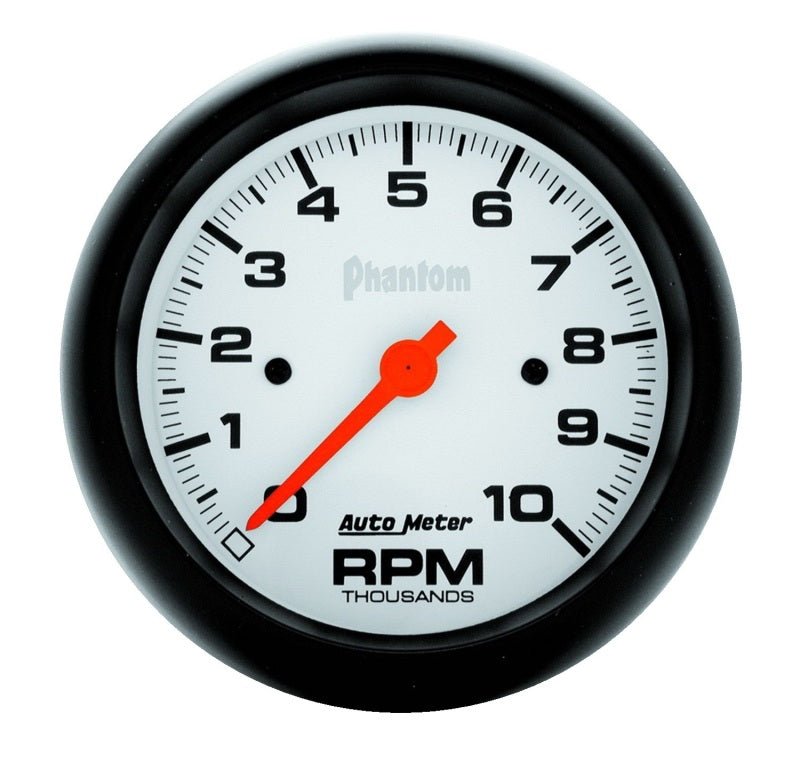 AutoMeter - Autometer Phantom 3-3/8in 10000 PRM In-Dash Single Range Tachometer - Demon Performance