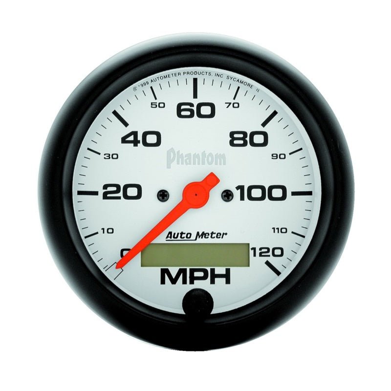AutoMeter - Autometer Phantom 3-3/8in 120MPH Speedometer Electric Program w/ LCD Odometer - Demon Performance