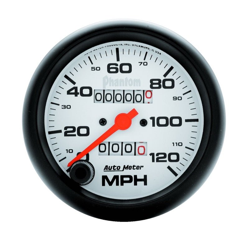 AutoMeter - Autometer Phantom 3-3/8in 120MPH Speedometer Gauge - Mechanical Full Sweep - Demon Performance