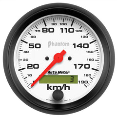 AutoMeter - Autometer Phantom 3-3/8in 190 KM/H Speedometer Electric Program w/ LCD Odometer - Demon Performance