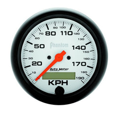 AutoMeter - Autometer Phantom 3-3/8in 190 KM/H Speedometer Electric Program w/ LCD Odometer - Demon Performance