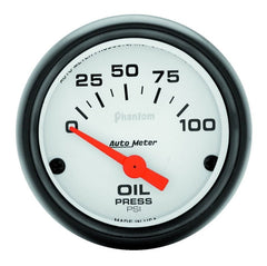 AutoMeter - Autometer Phantom 52mm 0-100 PSI Electric Oil Pressure Gauge - Demon Performance