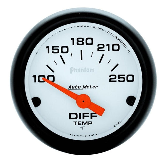 AutoMeter - Autometer Phantom 52mm 2 Diff Temp. 100-250F Electronic Gauge Kit - Demon Performance