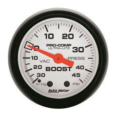 AutoMeter - Autometer Phantom 52mm 30in Hg-Vac/45PSI Mechanical Vacuum/Boost Gauge - Demon Performance