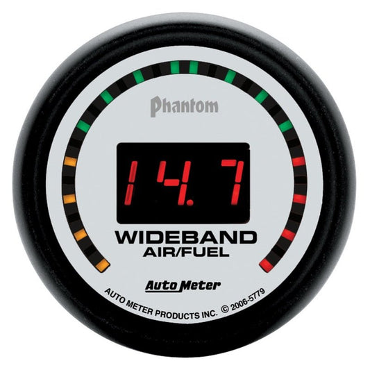 AutoMeter - Autometer Phantom 52mm Digital 10:1-17:1 Street Wideband Air/Fuel Ratio Gauge - Demon Performance