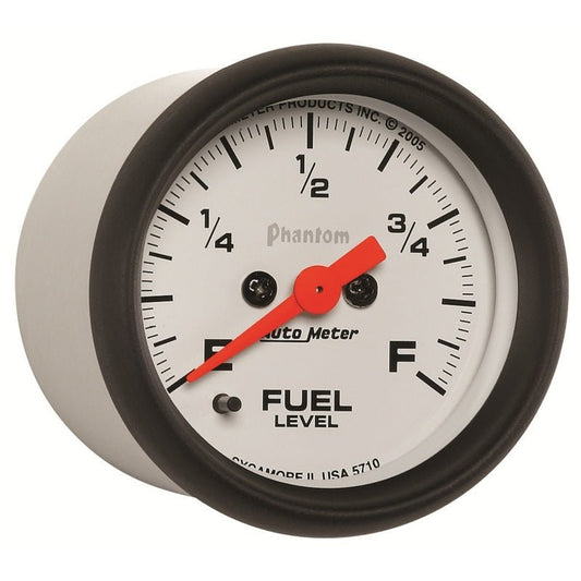 AutoMeter - Autometer Phantom 52mm Full Sweep Electronic Fuel Level Programmable Empty-Full Range - Demon Performance