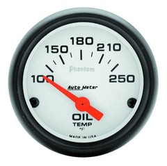 AutoMeter - Autometer Phantom 52mm Oil Temp 100-250 F Electronic Gauge Kit - Demon Performance
