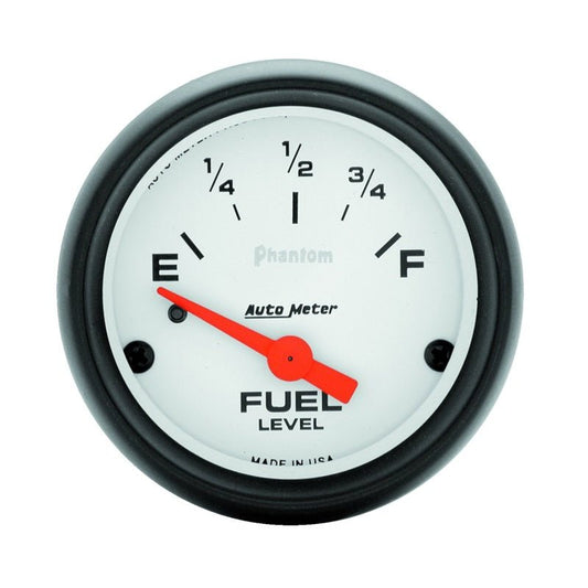 AutoMeter - Autometer Phantom 52mm Short Sweep Electric Fuel Level Gauge - Demon Performance