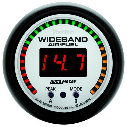 AutoMeter - Autometer Phantom 52mm Wideband Air/Fuel Gauge - Demon Performance