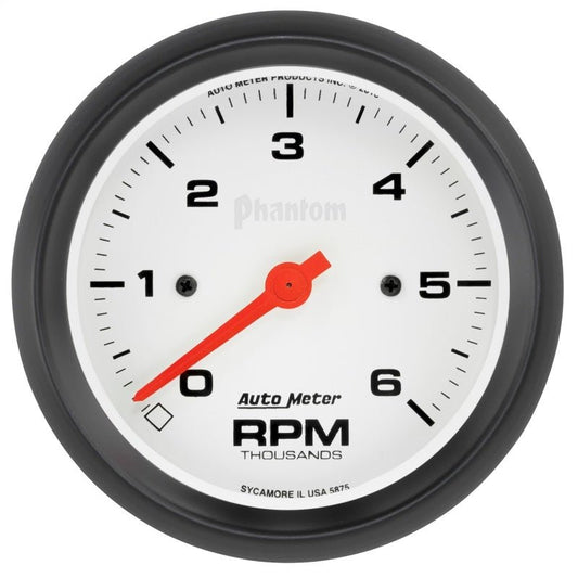 AutoMeter - Autometer Phantom 6000RPM 3-3/8in. In-Dash Tachometer Gauge - Demon Performance