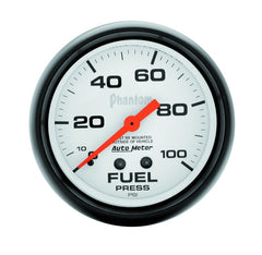 AutoMeter - Autometer Phantom 66.7mm 0-100 PSI Mechanical Fuel Pressure Gauge - Demon Performance