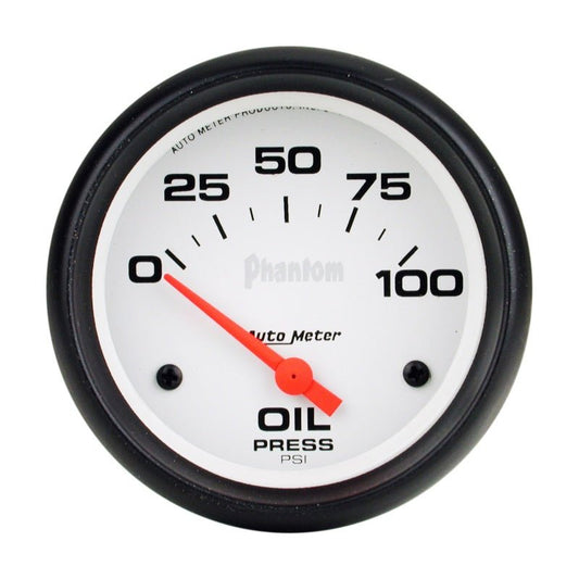 AutoMeter - Autometer Phantom 66.7mm 0-100 PSI SSE Oil Pressure Gauge - Demon Performance