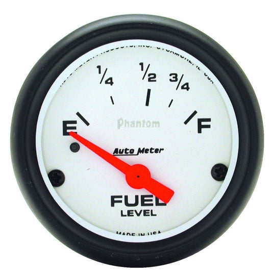 AutoMeter - Autometer Phantom Fuel Level 2 5/8in 0 ohm to 90 ohm Electric Gauge - Demon Performance