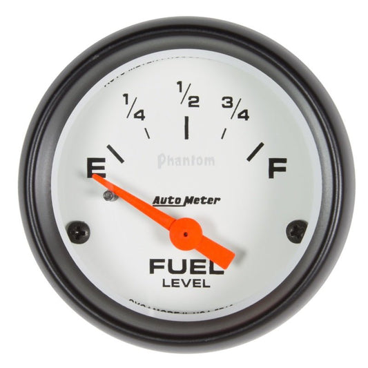 AutoMeter - Autometer Phantom Gauge Fuel Level 2 1/16in 73e To 10f(Aftermarket Linear) Elec Phantom - Demon Performance