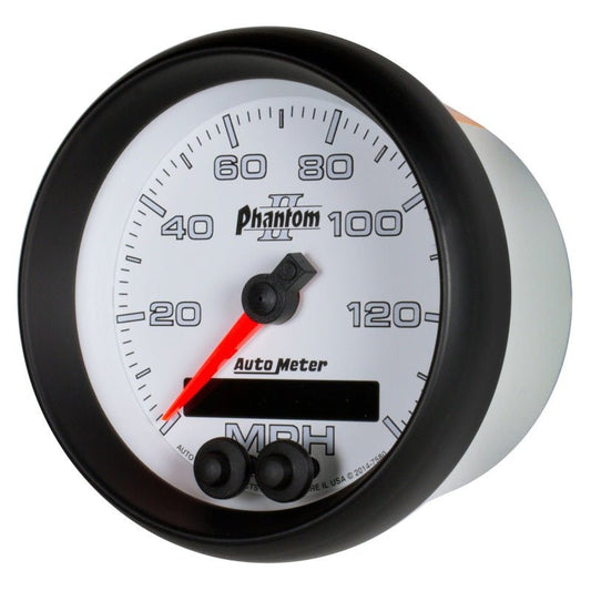 AutoMeter - Autometer Phantom II 3-3/8in 0-140MPH In-Dash Electronic GPS Programmable Speedometer - Demon Performance