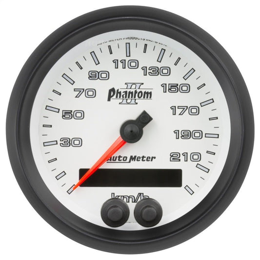 AutoMeter - Autometer Phantom II 3-3/8in 0-225KM/H (GPS) Speedometer Gauge - Demon Performance