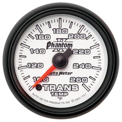 AutoMeter - Autometer Phantom II 52mm Full Sweep Electronic 100-260 Deg F Transmission Temperature Gauge - Demon Performance
