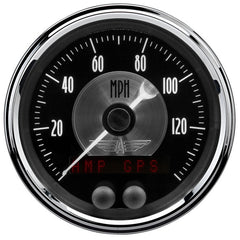 AutoMeter - Autometer Prestige Series Black 3-3/8in Electrical 140mph - Demon Performance