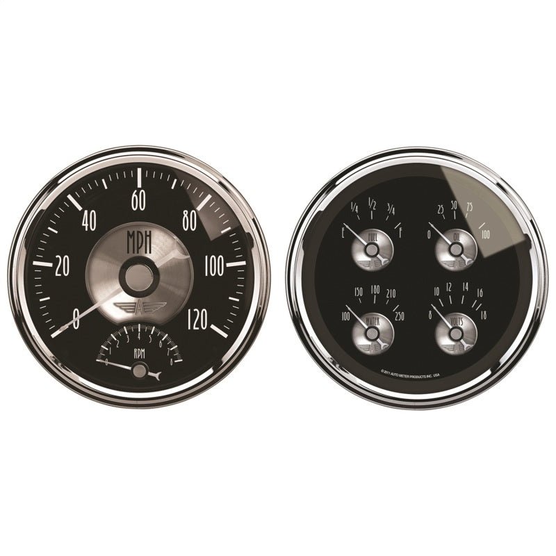 AutoMeter - Autometer Prestige Series Black Diamond 5in Gauge Box Kit-Tachometer/Speedometer Combo / Oil Pressu - Demon Performance