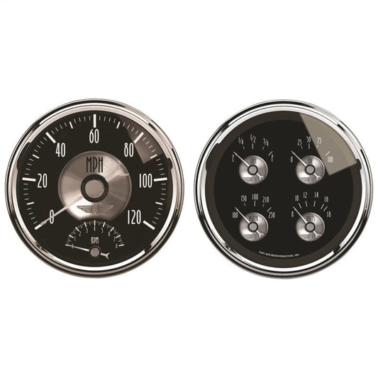 AutoMeter - Autometer Prestige Series Black Diamond 5in Gauge Box Kit-Tachometer/Speedometer Combo / Oil Pressu - Demon Performance